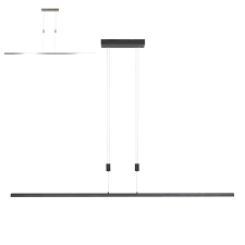 Led hängeleuchte höhenverstellbar & lichtfarbe dimmbar länge 64 cm esstischlampe. Hohenverstellbare Led Pendelleuchte Dimmbar Per Pulsdimmer Lichtfarbsteuerung Silber O Schwarz Inkl Led 21 W Deutsche Leuchten De