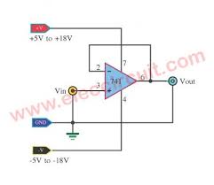 Learn 741 Op Amp Circuits Basic With Example Eleccircuit Com Simple Electronic Circuits Circuit Dc Circuit
