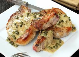 Seared Pork Chops In Caper Sauce Recipe How To Feed A Loon Recipe Pork Recipes Recipes Seared Pork Chops