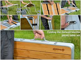 I used cedar because it holds up well outside.this is a fun. The Outwell Marilla At Last A Decent Folding Picnic Table Get Out With The Kids