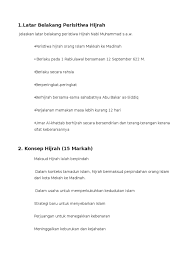 Kalau tidak karena kepercayaan mutlak pihak muslimin pada. Sejarah Tingkatan 4