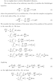 Ehrenfest S Theorem English