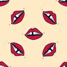 We've gathered more than 5 million images uploaded by our users and sorted them by the most popular ones. Seamless Pattern In Old Retro Vintage Style Of Lips With Teeth Gap Vector Trendy Illustration For Notebook Textile Wallpaper Tshirt In A Hand Drawn Style Royalty Free Cliparts Vectors And Stock Illustration