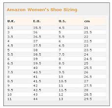 sizing information