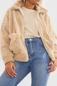 Also set sale alerts and shop exclusive offers only on shopstyle. Camel Teddy Fur Bomber Jacket In The Style