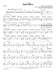 Free speechless piano sheet music pdf. Speechless From Disney S Aladdin Arr Jacob Narverud Drums Sheet Music To Download