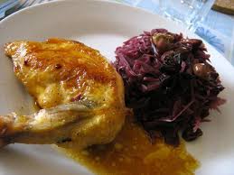 Pintade Au Chou Rouge Pommes Jus De Raisin Et Vin Rouge Pintade Recette Pintade Au Chou Le Chapon