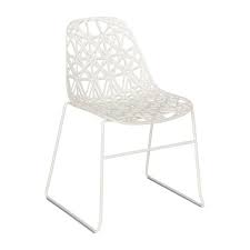 Available in black, slate blue, green, brown or blue gray. Zach Dining Room Chairs White Plastic Habitat