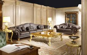 Buy exclusive range of high quality and durable leather sofa online collection. Luxury Living Room In Leather Majestic Vimercati Classic Furniture