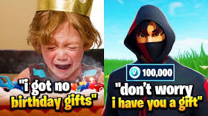 If you've got kids, you've no doubt heard all about it and seen the dances. 8 Year Old Got No Birthday Gifts So I Gave Him 100 000 V Bucks Fortnite Youtube