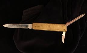P Herkenrath Solingen Merscheid Gold Plated Knife In 2020 Unique Items Products Vintage Collection Vintage
