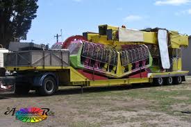 Se trata de planos o esquemas que muestran la disposición o el funcionamiento de estos aparatos. Kamikaze On Its Single Trailer Amusement Ride Extravaganza