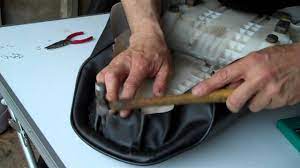 Delboy S Garage Project Bandit How To Re Cover A Motorcycle Seat Bike Seat Cover Diy Seat Covers Motorcycle Seats