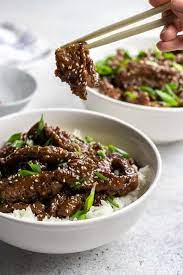 Easy Mongolian Beef Veronika S Kitchen Recipe Sliced Beef Recipes Mongolian Beef Recipes Thin Steak Recipes