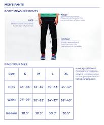 12 expository pant measurements for men chart