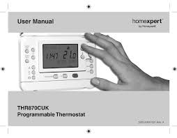 Follow these steps to change the honeywell thermostat battery: Homexpert Thr870cuk User Manual Pdf Download Manualslib