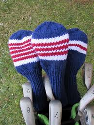 This easy pattern includes two sizes so you can protect your putters, irons and woods. Golf Club Covers Knit Golf Club Covers Golf Club Covers Golf Clubs