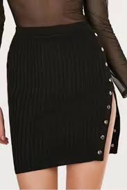 4.3 out of 5 stars 1,511. Womens Fashion Solid Color Button Split Side Mini Bodycon Knit Skirt Beautifulhalo Com