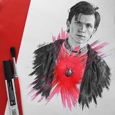Drawing tom holland artist : Tom Holland Peter Parker Imagines Tom Holland Just A Fan Wattpad