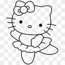 Kids will love to splash on their brightest color for their favorite barbie and hello kitty ballerinas. These Drawing Hello Kitty Coloring Pages For Free Drawing Hello Kitty Ballerina Coloring Pages Clipart 505204 Pikpng