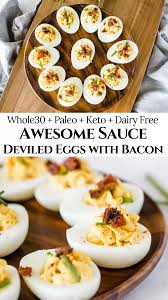 Creamy Awesome Sauce Deviled Eggs With Bacon Bacon Deviled Eggs Deviled Eggs Easy Deviled Eggs Recipe Classic