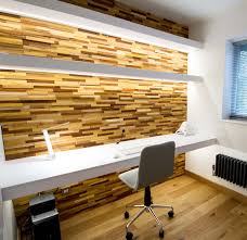 Floating Home Office Desk And Shelves Inset Led Strip Lights Diy Hardwood Panels As A Office Furniture Modern Home Office Furniture Home Office Computer Desk