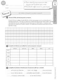Exercice pour apprendre le français. Cm1 Le Passe Compose