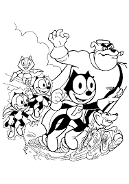 Coloring pages for children of all ages! Felix The Cat Free To Color For Children Felix The Cat Kids Coloring Pages