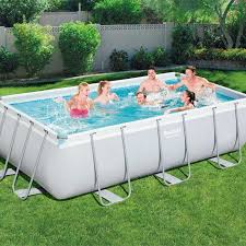 So we rounded up forty striking swimming pool designs to help inspire. Bestway 13ft 3 X 6ft 7 X 39 5 Rectangular Power Steel Above Ground Swimming Pool Sand Filter Pump Accessories Madfun