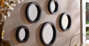 It's like an optical illusion. Circle Mirror Set Kirklands Innovativedesign Mirrors Circle Mirror Mirror Decor Mirror Pattern