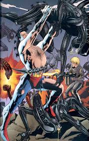 Superman Vs Aliens Alien Aliens Xenomorph Superman Manofsteel Supermanvsaliens Alien Alien Vs Predator Predator Art