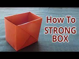 To make this origami box watch full video and follow the instructions that i showe. How To Make A Strong Box From Paper Diy Do It Yourself Origami Youtube