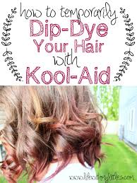 how to dip dye your hair with kool aid