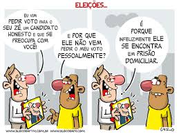 Não é justo com o país e com o que a câmara dos deputados tem feito para enfrentar os grandes. Charge Eleicoes