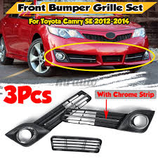 To make sure this is the right part for your car please compare the part number above to the part that should be on your vehicle. Toyota Camry Se 2012 2014 Front Bumper Lower Grille Fog Lamp Cover Bezel Set Shopee Philippines