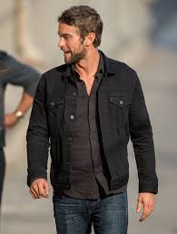 Denim jacket outfits for men. The Denim Jacket You Can Wear Out At Night Black Denim Jacket Outfit Denim Jacket Outfit Denim Jacket
