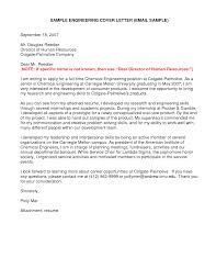 Cover Letter Engineering Student Sample Cover Letter