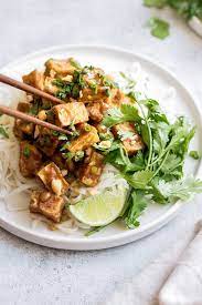 Spicy Baked Peanut Butter Tofu Resep