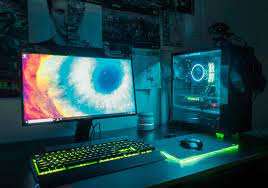 My First Battlestation But I M Already Planning What To Add Next Computer Setup Video Game Rooms Custom Computer