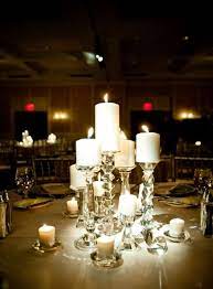 No Flowers No Problem Centerpiece Rentals Candle Wedding Centerpieces Candle Centerpieces
