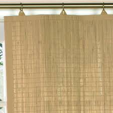 bamboo ring top kitchen valance and