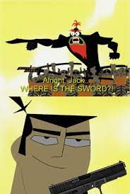 No Sword Only Gun Now Samurai Jack Know Your Meme