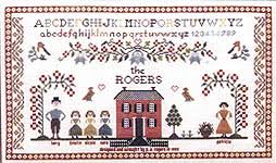 Bear family cross stitch is a great way to add a touch of class to any room. Family Sampler Cross Stitch Pattern Scrapbook Your Family Tree