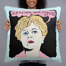 Jessica Fletcher Pillow Murder She Wrote Angela Lansbury Cabot Cove Mystery  Agatha Christie Sweeny Todd Beauty Beast Mrs Potts Gaslight