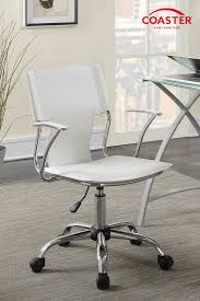 Modern White Adjustable Office Chair White Office Chair Adjustable Office Chair Coaster Fine Furniture