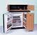 Microwave Oven And Compact Refrigerator Combo Cabinet