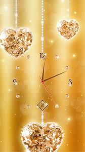 Gold And Diamond Clock Live Wallpaper For Android Gold And Diamond Clock Free Download For Tablet And Phone In 2020 Clock Wallpaper Android Wallpaper Live Wallpapers