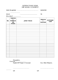 Contoh pengisian formulir pembukaan rekening peror. Format Buku Catatan Kasus Siswa