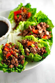 asian vegetarian tofu lettuce wraps