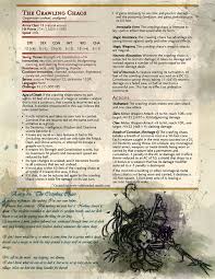 another entry from barrowborn s big book of bounties the crawling chaos a gargantuan undead dnd dragons dungeons and dragons 5e d d dungeons and dragons